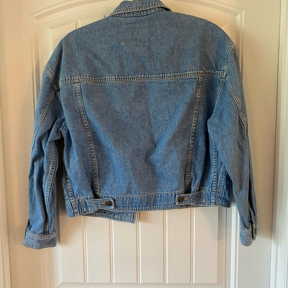 Liz Claiborne Vintage Blue Boxy Oversized Denim Jacket - Picture 5 of 9